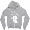 minimal wizard Zipper Hoodie