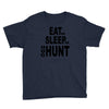 eat sleep hog hunt Youth Tee