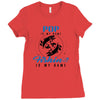 Pop is my Name Fishing Is My Game Ladies Fitted T-Shirt