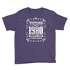 vintage made in 1980 perfectly aged a living legend Youth Tee