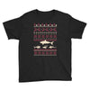 christmas ugly shark Youth Tee