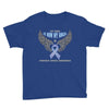 my hero is now my angel stomach cancer awareness Youth Tee