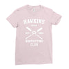 hawkins babysitting club indiana mike dustin eleven demogorgon strange Ladies Fitted T-Shirt