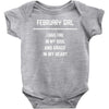 February Girl Baby Onesie