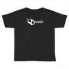 the damned band logo screen printed retro Toddler T-shirt