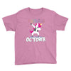october born unicorns Youth Tee