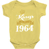 kings are born in 1964 Baby Onesie