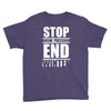 stop snow pression end winter funny Youth Tee