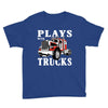 plays with trucks family matching Youth Tee