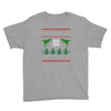 ugly dinosaur christmas Youth Tee