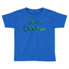 merry christmas green glitter Toddler T-shirt