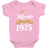 kings are born in 1975 Baby Onesie