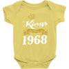 kings are born in 1968 Baby Onesie