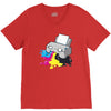 printer V-Neck Tee