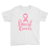 breast cancer pink ribbon Youth Tee
