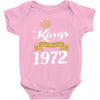 kings are born in 1972 Baby Onesie