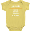 July Girl Baby Onesie