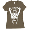 'i'm up all night Ladies Fitted T-Shirt