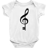 the music is the key Baby Onesie