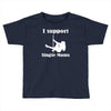 i support single moms stripper pole dancer funny saying Toddler T-shirt