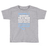 happily married to a man kicking the crap outta stomach cancer Toddler T-shirt