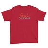neon sign california republic flag bear Youth Tee