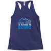 i'd rather be skiing Racerback Tank