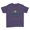 ugly dinosaur christmas Youth Tee