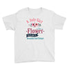 A July Girl Like A Flowers Youth Tee