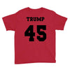 Trump 45 jersey number Youth Tee