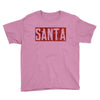 santa red glitter Youth Tee