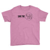 save the manual transmissions black (stick shift) Youth Tee