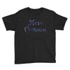 merry christmas colorful glitter Youth Tee