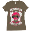 Real Girls Ride With Daryl Ladies Fitted T-Shirt