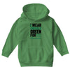 i wear emerald green for liver cancer awareness Youth Hoodie