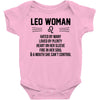 Leo Woman Baby Onesie