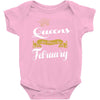 queens are born in february Baby Onesie