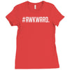 #awkward Ladies Fitted T-Shirt
