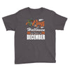 Halloween Kings Are Born In December Youth Tee