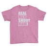 real men shoot raw Youth Tee