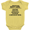 Smartass May Girl Baby Onesie