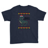 ugly dinosaur merry christmas Youth Tee