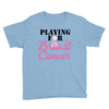playing for breast cancer Youth Tee