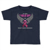 my hero is now my angel breast cancer awareness Toddler T-shirt