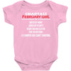 Smartass February Girl Baby Onesie