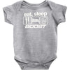 eat sleep boost Baby Onesie