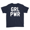 girl power white logo Youth Tee