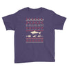 christmas ugly shark Youth Tee