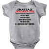Smartass January Girl Baby Onesie