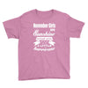 Noveber Girls Are Sunshine Mixed With A Little Hurricane Youth Tee